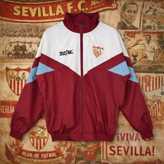 Sudadera Sevilla FC Vintage Hot Shot Roja Blanca