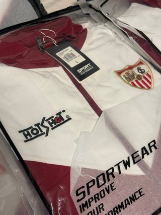 Sudadera Sevilla FC Vintage Hot Shot Roja Blanca