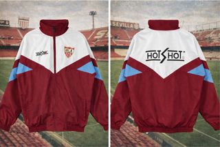 Sudadera Sevilla FC Vintage Hot Shot Roja Blanca