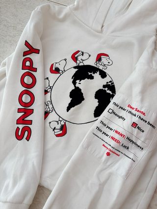 Sudadera Snoopy Blanca Talla 152