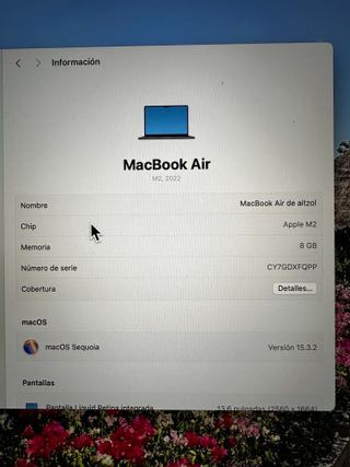 MacBook Air 2022 Azul Chip M2