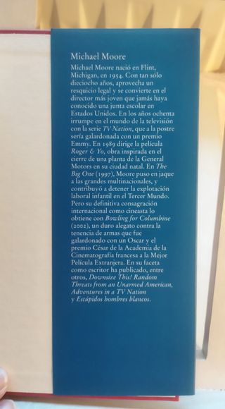 Libro: Estúpidos hombres blancos de Michael Moore