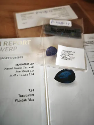 Tanzanita Natural Certificada P-418-19