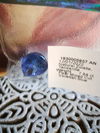 Tanzanita Natural Certificada P-418-19