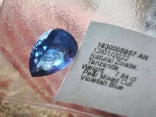 Tanzanita Natural Certificada P-418-19