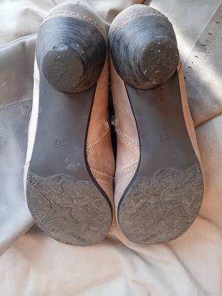 Botas 38 pikolinos gris mujer