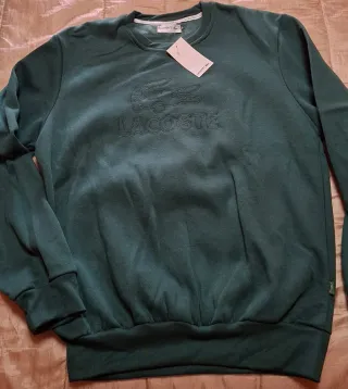 Sudadera Lacoste Verde Talla XL