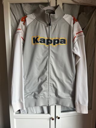 Chaqueta Kappa Vintage Gris y Blanca