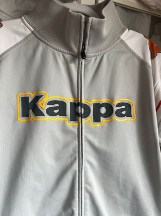 Chaqueta Kappa Vintage Gris y Blanca