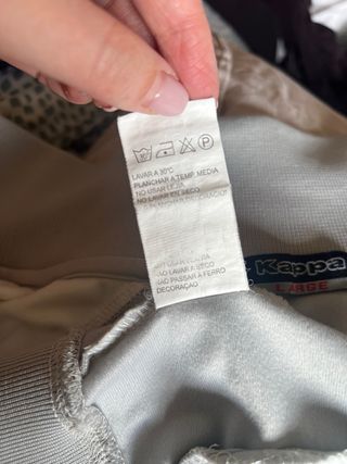 Chaqueta Kappa Vintage Gris y Blanca