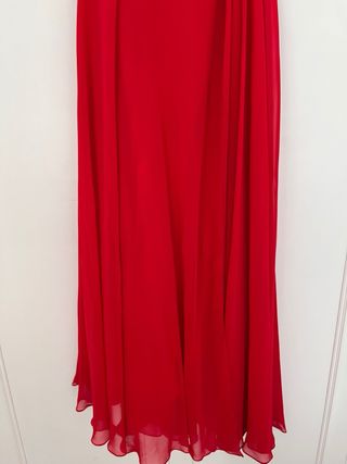 Vestido fiesta rojo talla 40