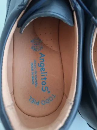 Zapatos vestir piel azul Angelitos