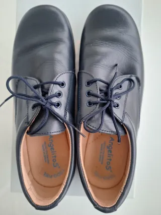 Zapatos vestir piel azul Angelitos