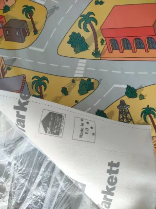 Alfombra de juego de vinilo para niños