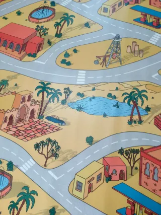 Alfombra de juego de vinilo para niños