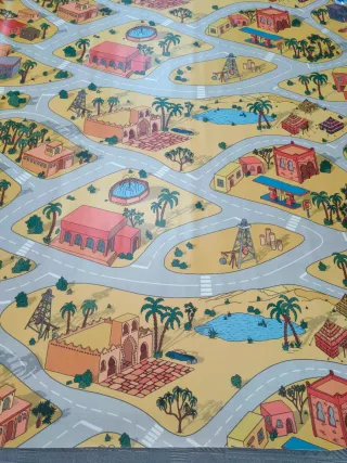 Alfombra de juego de vinilo para niños