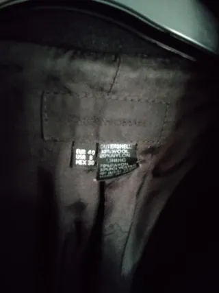 Abrigo midi negro Zara T-40