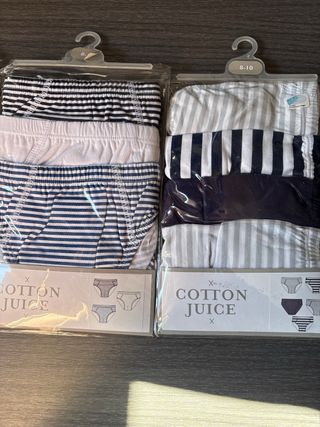 Lote Calzoncillos niño Cotton Juice Talla 8-10