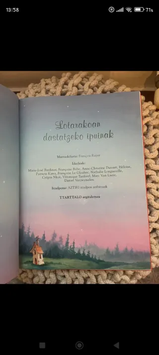 Cuentos para dormir. Lotarako ipuinak