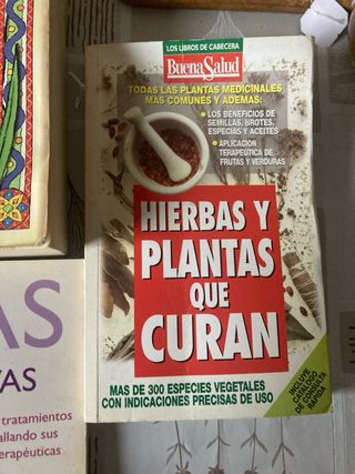 Libros de plantas  medicinales en buen estado