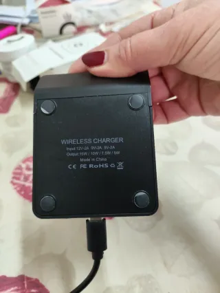 Cargador Base Inalámbrico Rápido