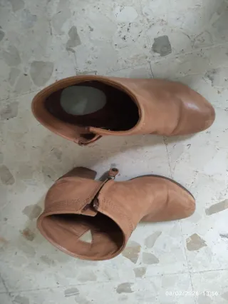 Botines piel GEOX marrones talla 36