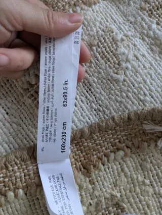 Alfombra NUEVA Zara Home Beige y Marrón
