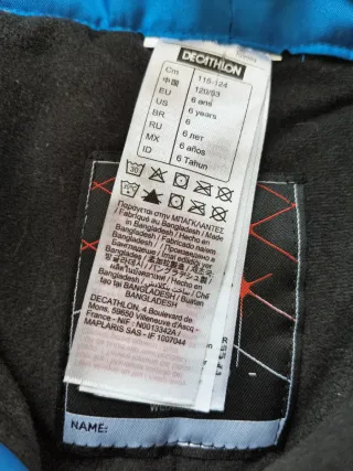 Pantalón de esquí para niño azul