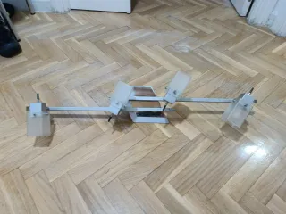 Lámpara de techo y 2 de mesa plata y transparente