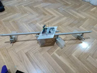 Lámpara de techo y 2 de mesa plata y transparente