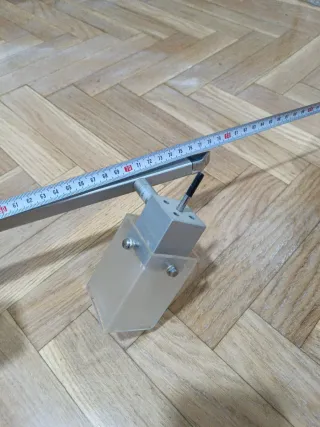 Lámpara de techo y 2 de mesa plata y transparente