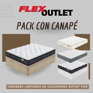 Pack Canapé + Colchón FLEX NUEVOS 150x200