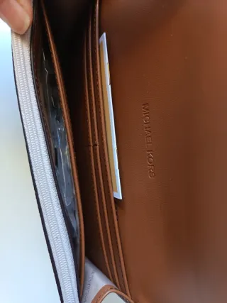 Cartera Michael Kors Beige y Marrón