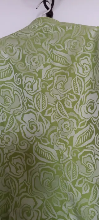 Americana verde estampada mujer