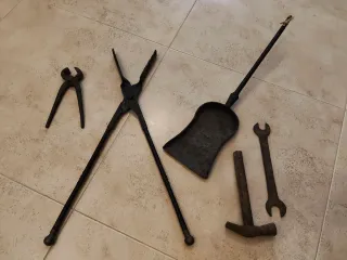 Lote herramientas de forja coleccionista