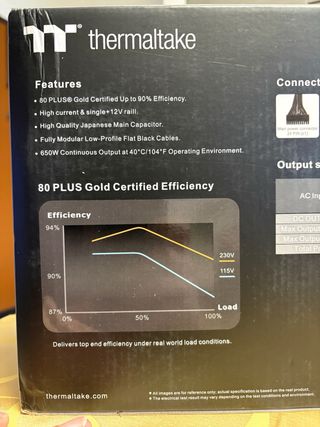 Alimentatore Thermaltake Toughpower GF 650W Gold