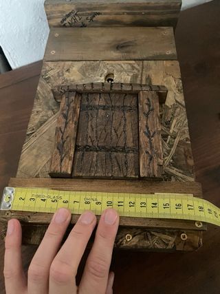 Buzón rústico de madera