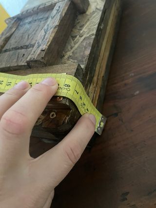 Buzón rústico de madera