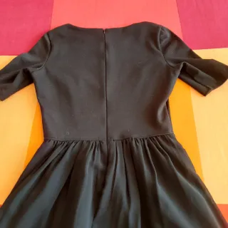 Vestido Bershka Negro Estampado Animal