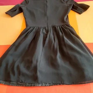 Vestido Bershka Negro Estampado Animal