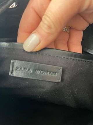 Bolso bombonera piel Zara grande