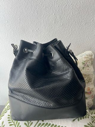 Bolso bombonera piel Zara grande