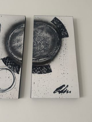 Tríptico Nero, Bianco e Argento