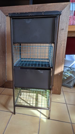 Cajonera Metálica con Cajones de Colores