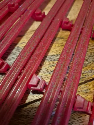 Scalextric vallas dobles efecto barro