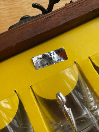 Juego 6 chupitos plata 925