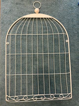 Jaula decorativa Maison du Monde blanca