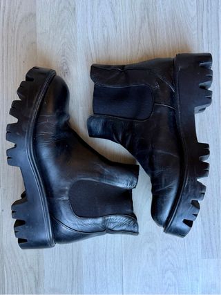 Botín Andrea Piel Negro Mujer