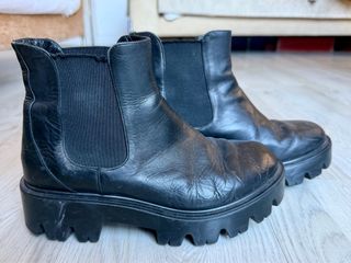 Botín Andrea Piel Negro Mujer