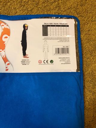 Disfraz pingüino grupo  2 talla L y 10-12